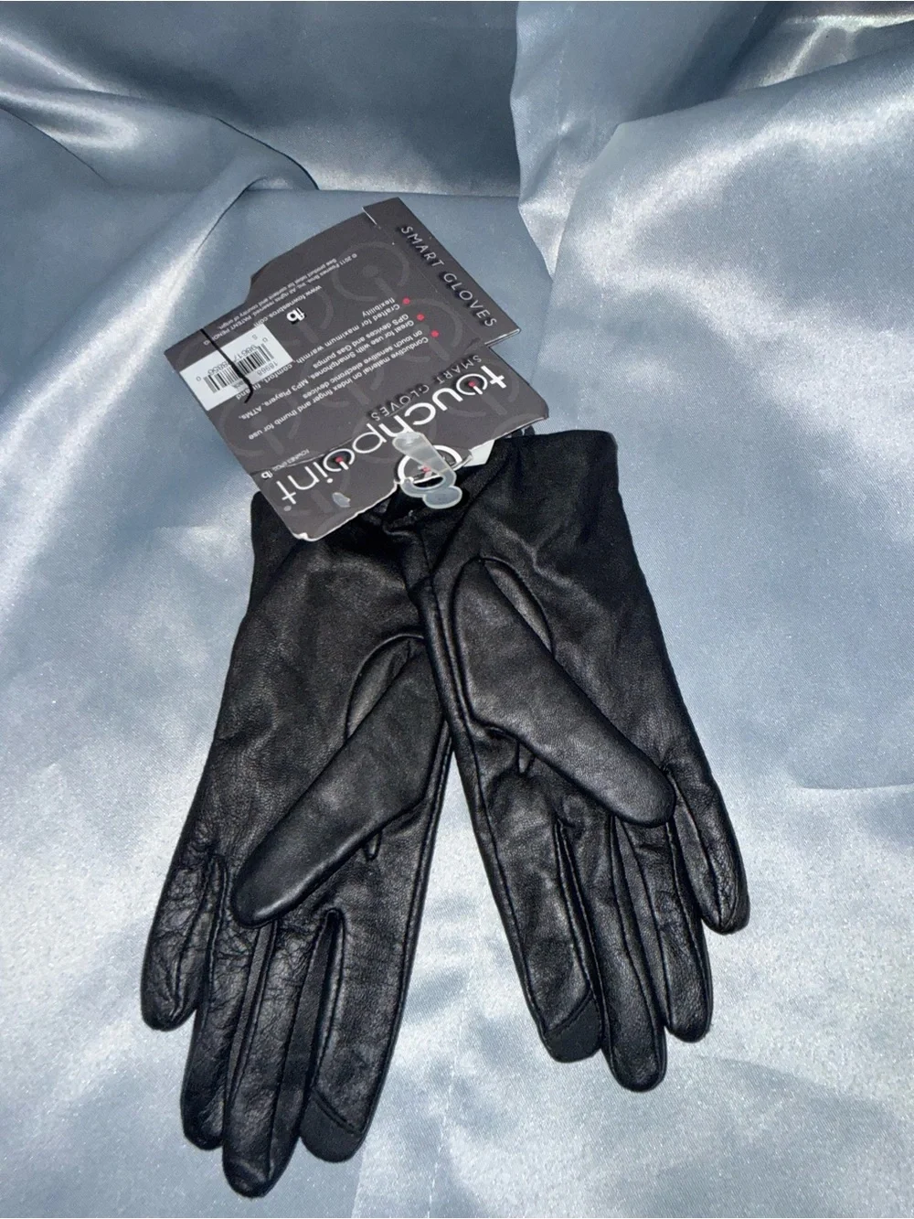 Black Leather Cashmere-Lined Women’s Gloves